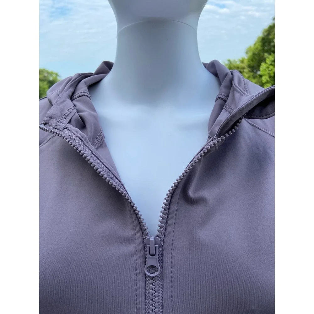 Yogalicius Full Zip Jacket with hoodie frosted lilac SZ XS * wom166 - Picture 12 of 12